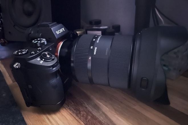 A Sony camera and lens